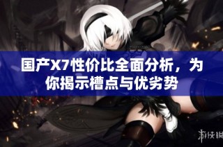 国产X7性价比全面分析，为你揭示槽点与优劣势