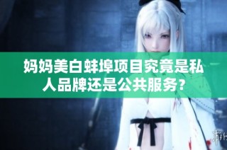 妈妈美白蚌埠项目究竟是私人品牌还是公共服务？