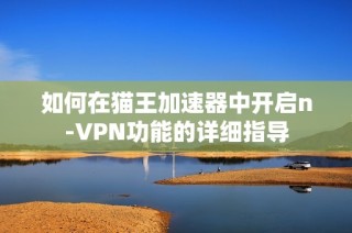 如何在猫王加速器中开启n-VPN功能的详细指导