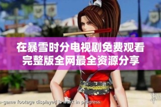 在暴雪时分电视剧免费观看完整版全网最全资源分享