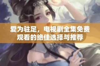 爱为驻足，电视剧全集免费观看的绝佳选择与推荐