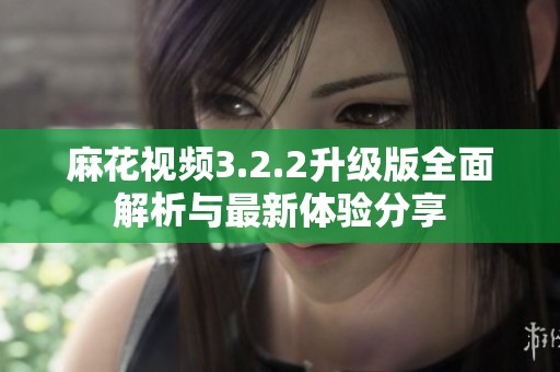 麻花视频3.2.2升级版全面解析与最新体验分享