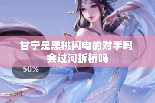 甘宁是黑桃闪电的对手吗 会过河拆桥吗