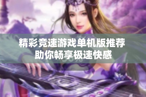 精彩竞速游戏单机版推荐 助你畅享极速快感