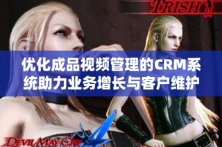 优化成品视频管理的CRM系统助力业务增长与客户维护