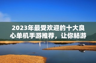 2023年最受欢迎的十大良心单机手游推荐，让你畅游游戏海洋