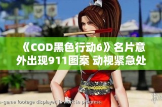 《COD黑色行动6》名片意外出现911图案 动视紧急处理事件