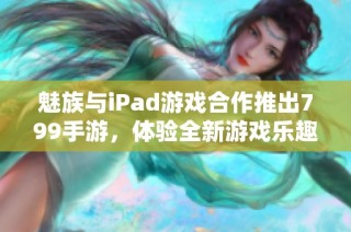 魅族与iPad游戏合作推出799手游，体验全新游戏乐趣