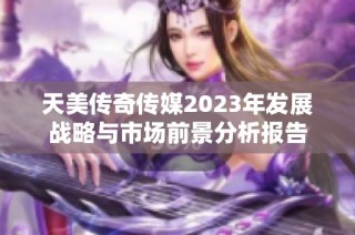 天美传奇传媒2023年发展战略与市场前景分析报告