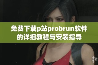 免费下载p站probrun软件的详细教程与安装指导