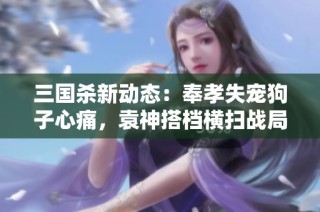 三国杀新动态：奉孝失宠狗子心痛，袁神搭档横扫战局瞬息万变