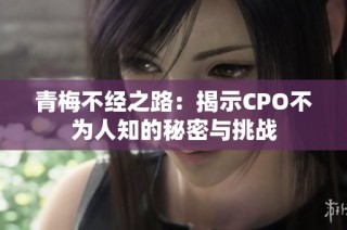 青梅不经之路：揭示CPO不为人知的秘密与挑战