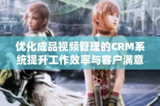 优化成品视频管理的CRM系统提升工作效率与客户满意度