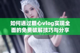 如何通过糖心vlog实现全面的免费破解技巧与分享