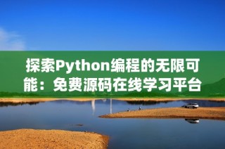 探索Python编程的无限可能：免费源码在线学习平台推荐