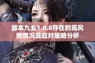 版本九幺1.0.8存在的高风险情况及应对策略分析