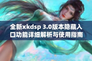 全新xkdsp 3.0版本隐藏入口功能详细解析与使用指南