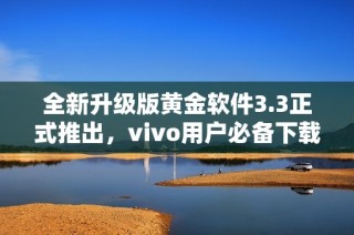 全新升级版黄金软件3.3正式推出，vivo用户必备下载指南