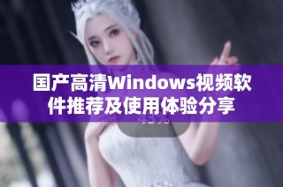 国产高清Windows视频软件推荐及使用体验分享