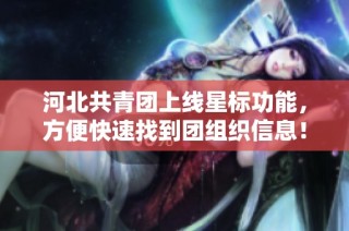 河北共青团上线星标功能，方便快速找到团组织信息！