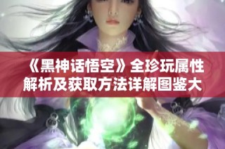 《黑神话悟空》全珍玩属性解析及获取方法详解图鉴大全