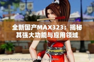 全新国产MAX323：揭秘其强大功能与应用领域