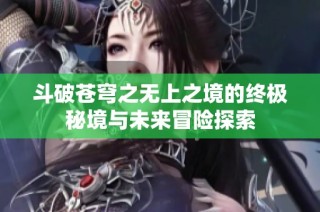 斗破苍穹之无上之境的终极秘境与未来冒险探索