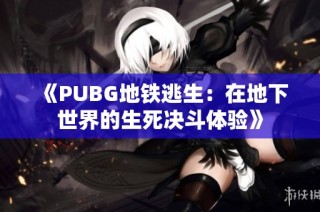 《PUBG地铁逃生：在地下世界的生死决斗体验》