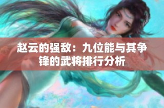 赵云的强敌：九位能与其争锋的武将排行分析