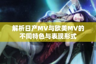 解析日产MV与欧美MV的不同特色与表现形式