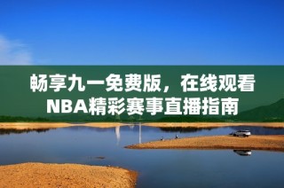 畅享九一免费版，在线观看NBA精彩赛事直播指南