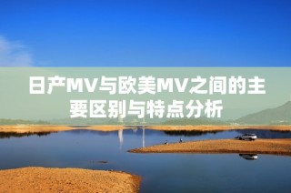 日产MV与欧美MV之间的主要区别与特点分析