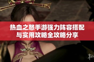 热血之怒手游强力阵容搭配与实用攻略全攻略分享