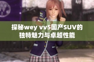 探秘wey vv5国产SUV的独特魅力与卓越性能