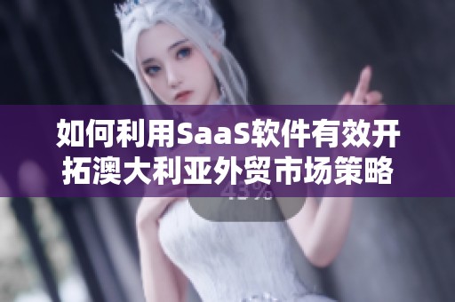 如何利用SaaS软件有效开拓澳大利亚外贸市场策略