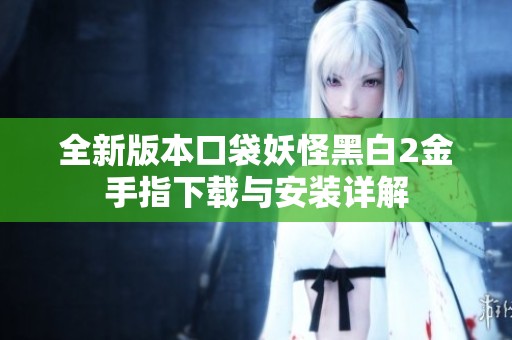 全新版本口袋妖怪黑白2金手指下载与安装详解