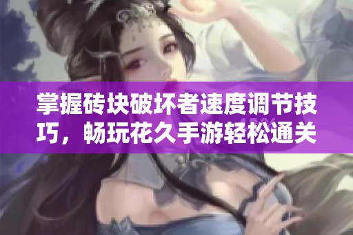 掌握砖块破坏者速度调节技巧，畅玩花久手游轻松通关体验！