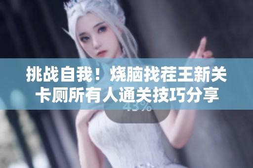 挑战自我！烧脑找茬王新关卡厕所有人通关技巧分享