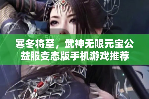 寒冬将至，武神无限元宝公益服变态版手机游戏推荐