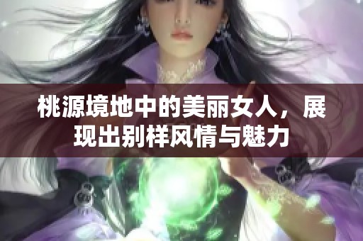 桃源境地中的美丽女人，展现出别样风情与魅力