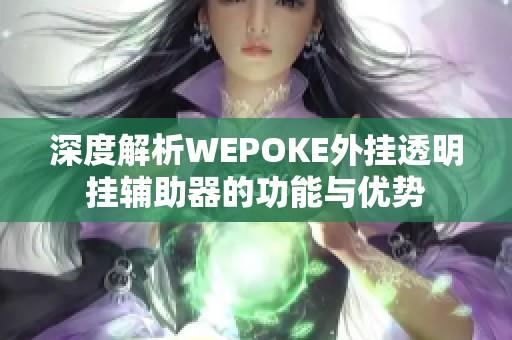 深度解析WEPOKE外挂透明挂辅助器的功能与优势