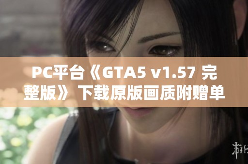 PC平台《GTA5 v1.57 完整版》 下载原版画质附赠单机游戏修改版