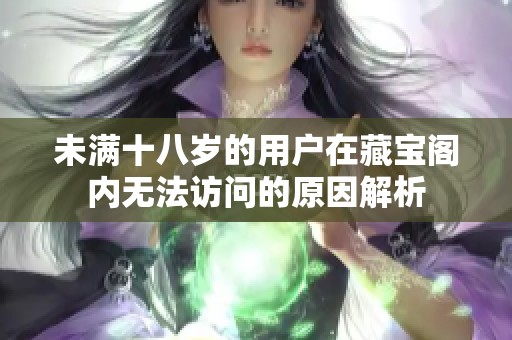 未满十八岁的用户在藏宝阁内无法访问的原因解析