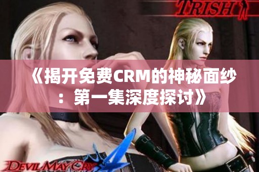 《揭开免费CRM的神秘面纱：第一集深度探讨》