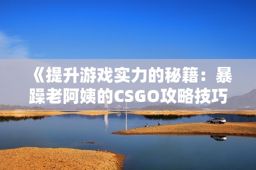 《提升游戏实力的秘籍：暴躁老阿姨的CSGO攻略技巧》