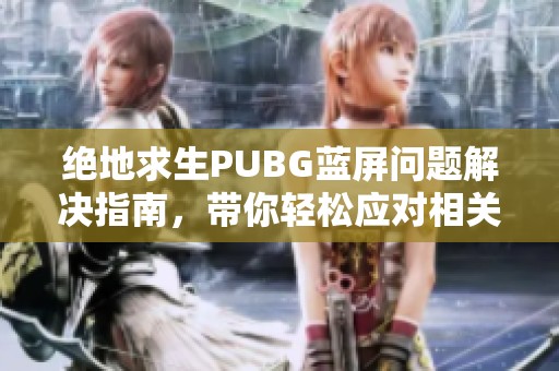 绝地求生PUBG蓝屏问题解决指南，带你轻松应对相关挑战