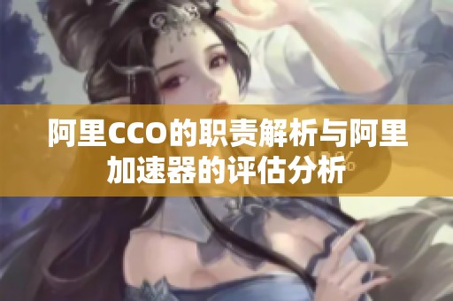 阿里CCO的职责解析与阿里加速器的评估分析