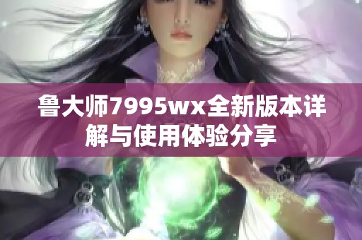 鲁大师7995wx全新版本详解与使用体验分享