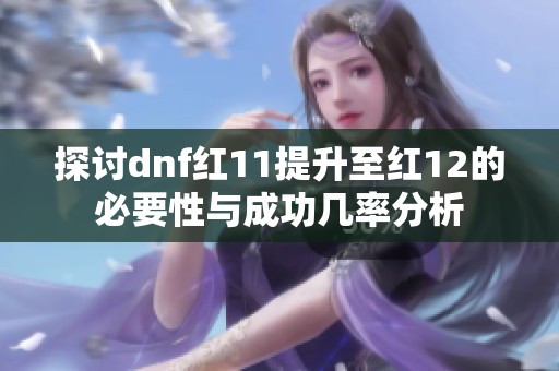 探讨dnf红11提升至红12的必要性与成功几率分析