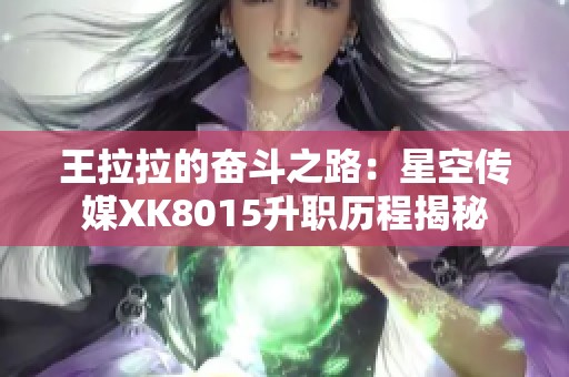 王拉拉的奋斗之路：星空传媒XK8015升职历程揭秘